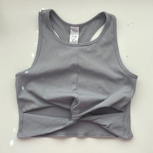 zella racerback knot-front top